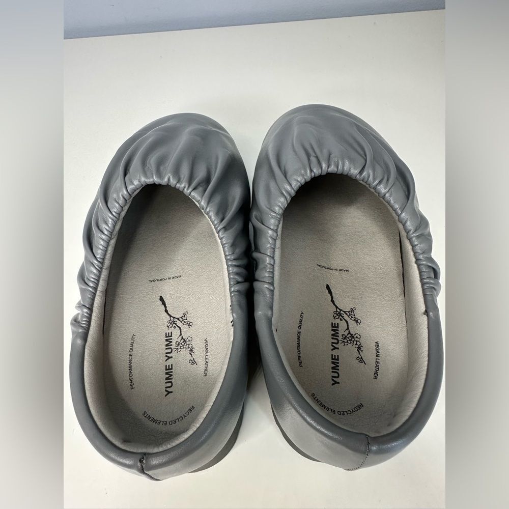Yume Yume Camp Shoe Vegan Leather Slip-On Gray Size 37 Made in Portugal - Picture 7 of 12